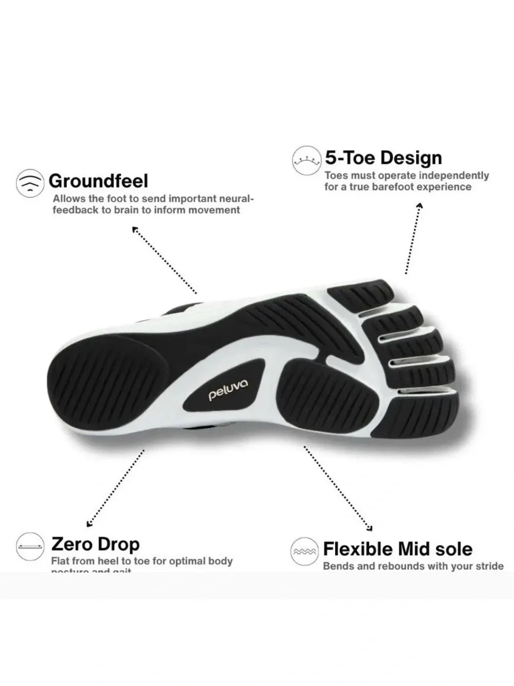 Peluva Men’s Zen Minimalist Shoes Ivory White Size 9.5 US 43 EU New in Box